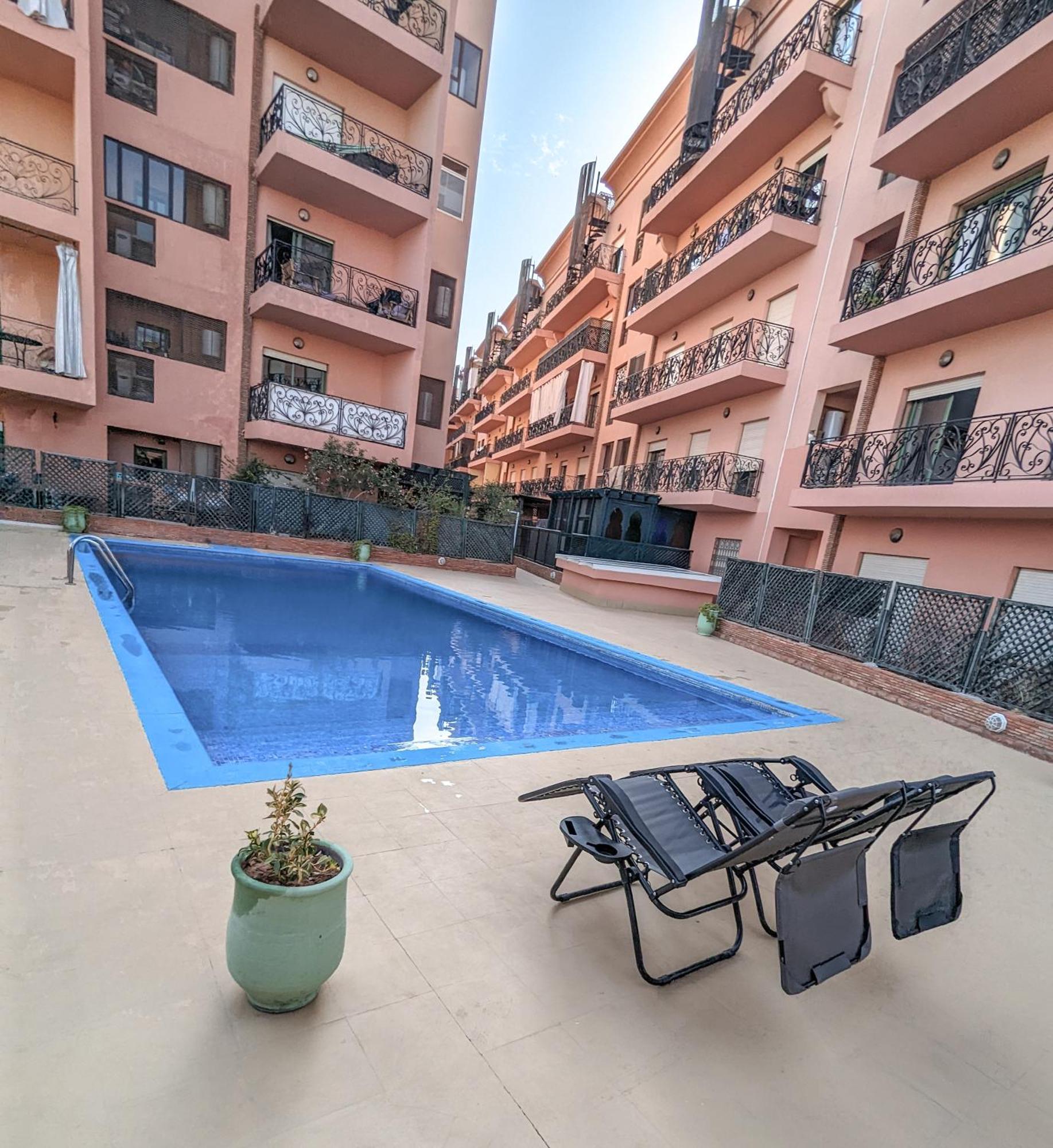 Apartement Panoramic View Majorelle Garden With Pool مراكش المظهر الخارجي الصورة